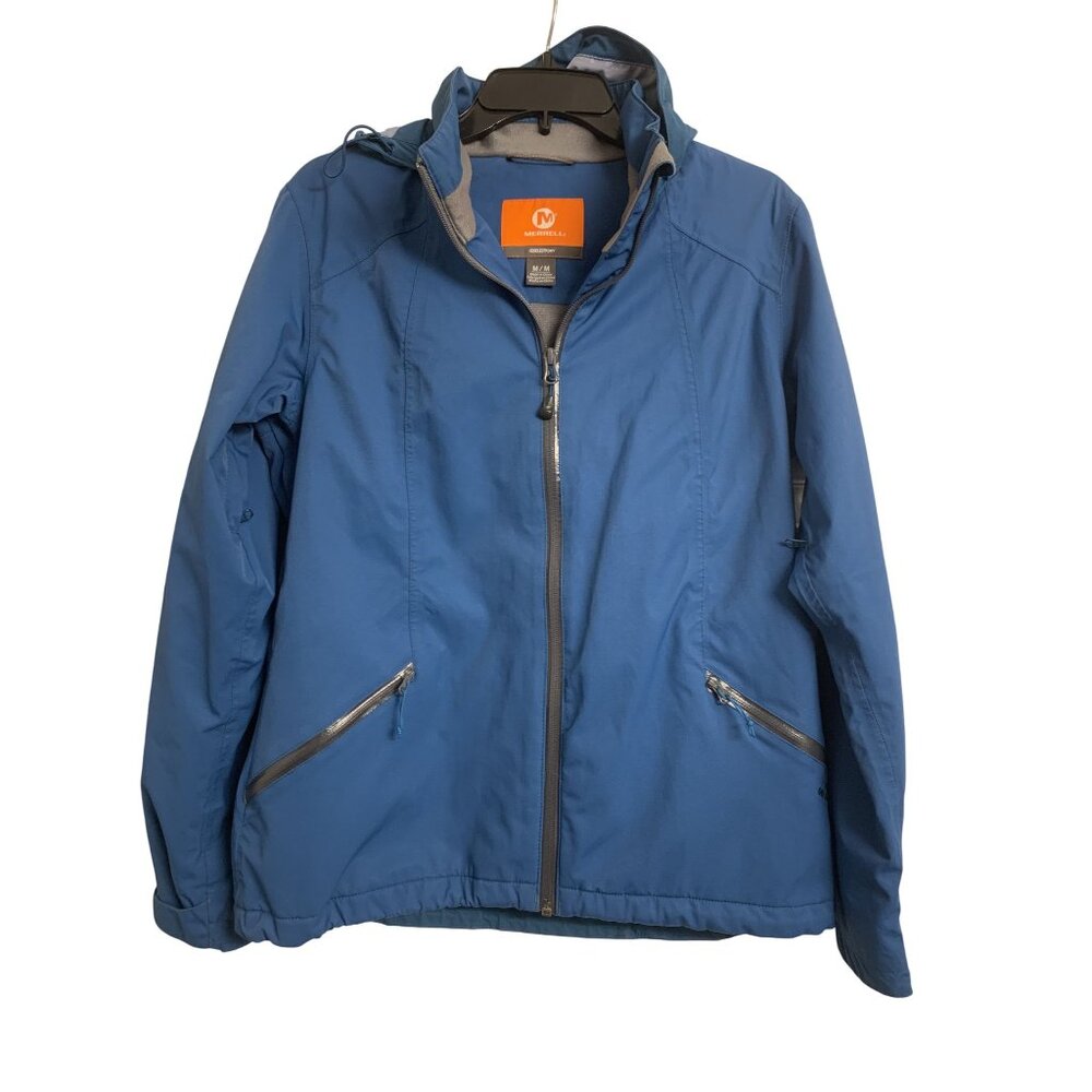 Merrell Outdoor Hiking Full Zip Hooded Jacket Size M - Picture 1 of 9